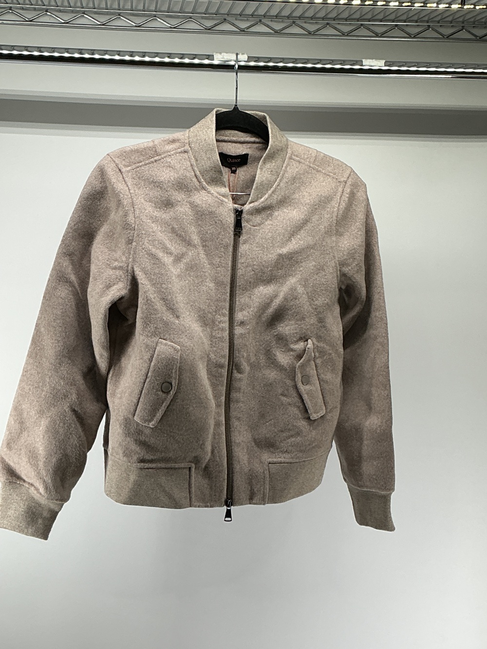 Double-Faced Merino Wool Bomber Jacket